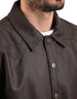 WRANGLER Camisola de Piel Sintética para Caballero en color cafè.